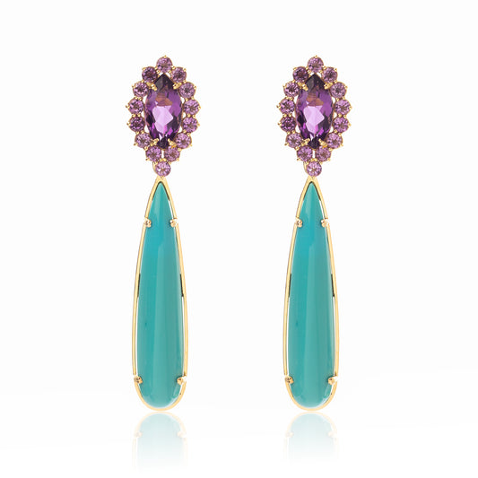 Brinco Ancara Turquesa