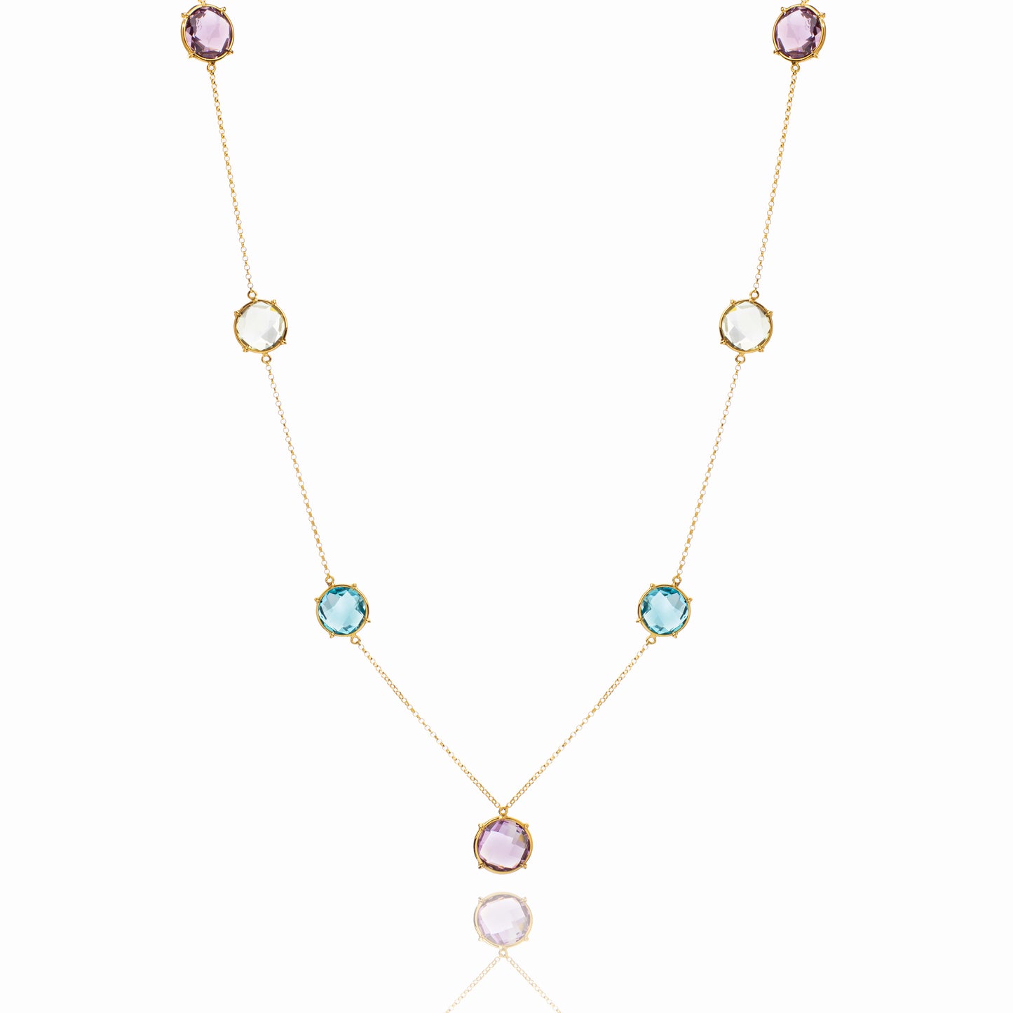 Colar confete ametista